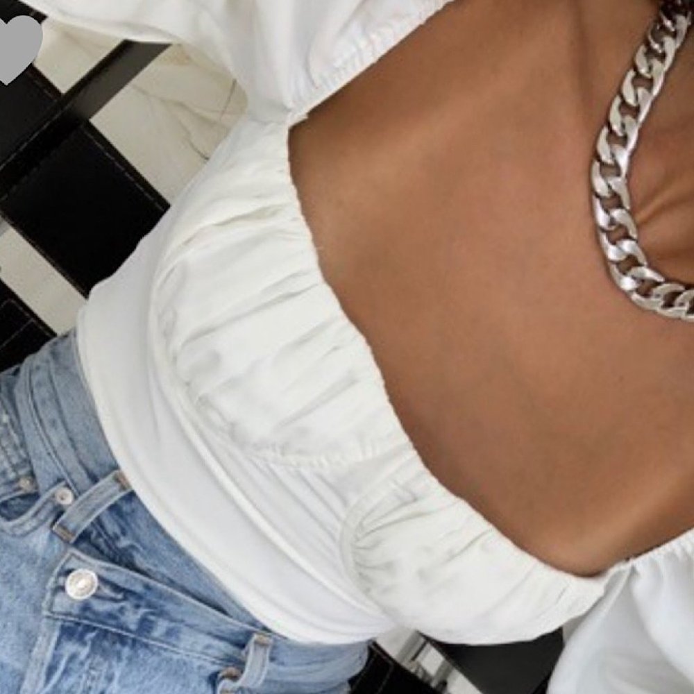 Give Me Romance Top White Puff Sleeves - Picture 12 of 13